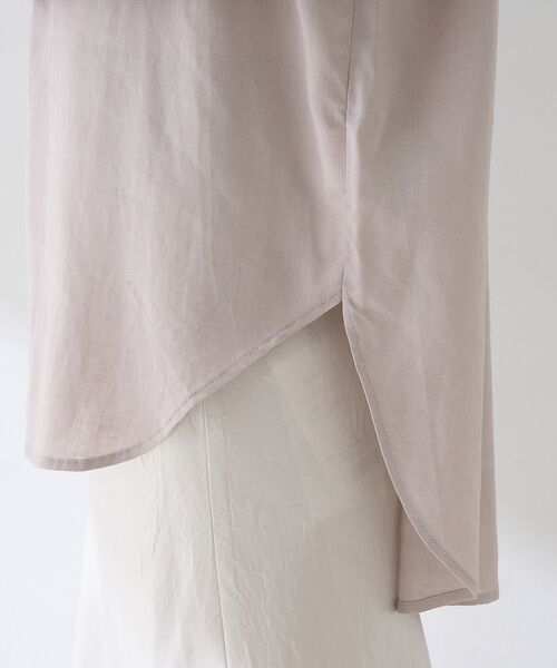 Rouge vif la cle / ルージュ・ヴィフ ラクレ シャツ・ブラウス | 【新色追加】麻混バックスリットシャツ | 詳細12