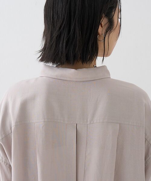 Rouge vif la cle / ルージュ・ヴィフ ラクレ シャツ・ブラウス | 【新色追加】麻混バックスリットシャツ | 詳細13