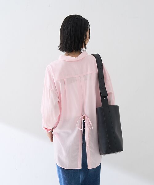 Rouge vif la cle / ルージュ・ヴィフ ラクレ シャツ・ブラウス | 【新色追加】麻混バックスリットシャツ | 詳細18