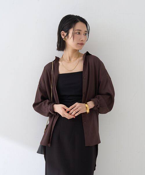 Rouge vif la cle / ルージュ・ヴィフ ラクレ シャツ・ブラウス | 【新色追加】麻混バックスリットシャツ | 詳細22