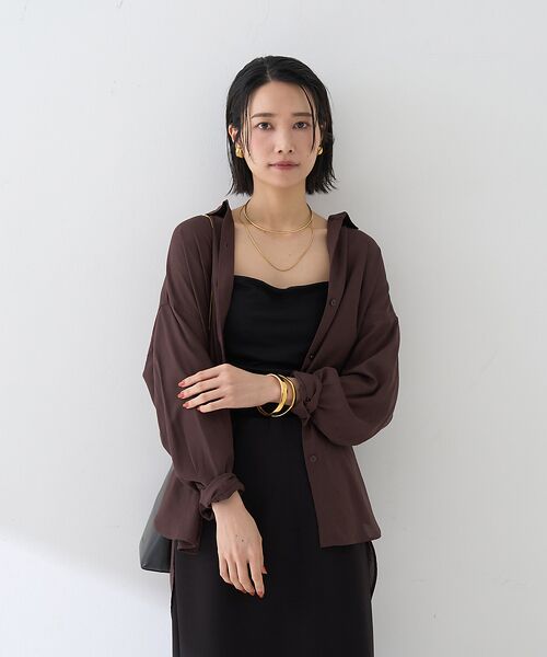 Rouge vif la cle / ルージュ・ヴィフ ラクレ シャツ・ブラウス | 【新色追加】麻混バックスリットシャツ | 詳細24