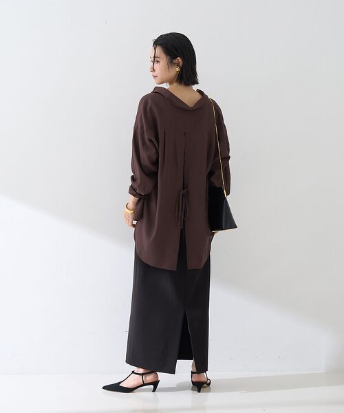 Rouge vif la cle / ルージュ・ヴィフ ラクレ シャツ・ブラウス | 【新色追加】麻混バックスリットシャツ | 詳細26