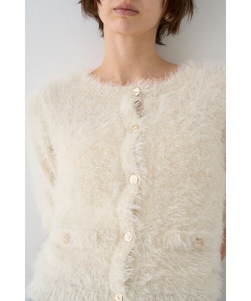 Rouge vif la cle / ルージュ・ヴィフ ラクレ ニット・セーター | 【一部店舗限定】ハーフスリーブシャギーニットカーディガン | 詳細6