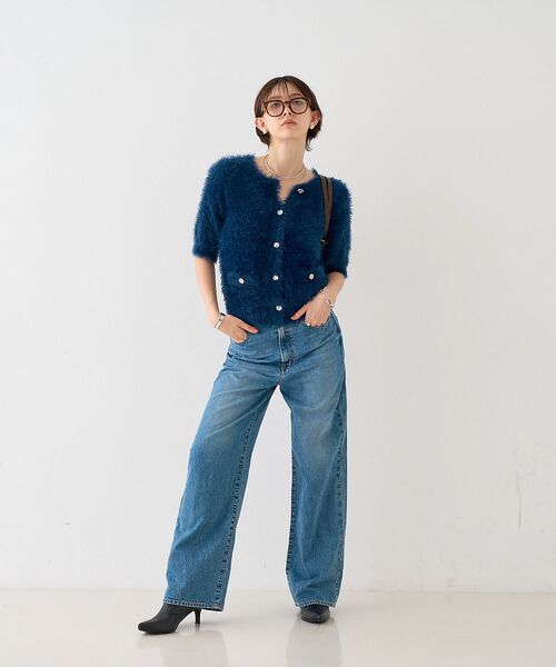 Rouge vif la cle / ルージュ・ヴィフ ラクレ ニット・セーター | 【一部店舗限定】ハーフスリーブシャギーニットカーディガン | 詳細23