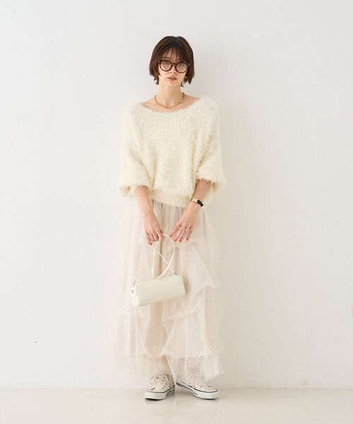 Rouge vif la cle / ルージュ・ヴィフ ラクレ ロング・マキシ丈スカート | 【一部店舗限定】チュールフォルムスカート | 詳細12