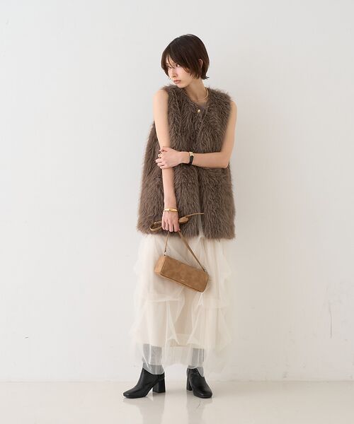 Rouge vif la cle / ルージュ・ヴィフ ラクレ ロング・マキシ丈スカート | 【一部店舗限定】チュールフォルムスカート | 詳細8