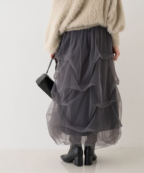 Rouge vif la cle / ルージュ・ヴィフ ラクレ ロング・マキシ丈スカート | 【一部店舗限定】チュールフォルムスカート | 詳細17