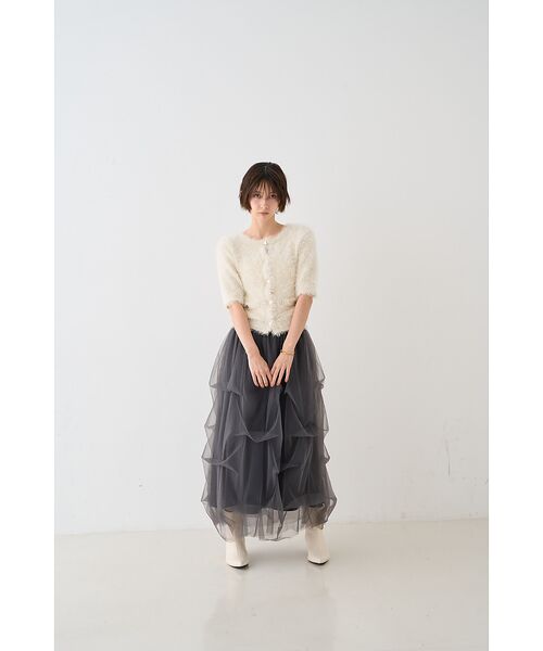 Rouge vif la cle / ルージュ・ヴィフ ラクレ ロング・マキシ丈スカート | 【一部店舗限定】チュールフォルムスカート | 詳細21