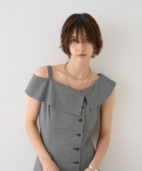 Rouge vif la cle / ルージュ・ヴィフ ラクレ ワンピース | 【一部店舗限定】アシメショルダーワンピース | 詳細10