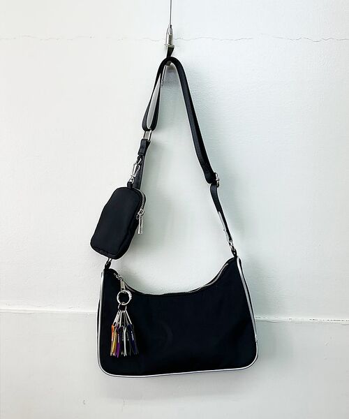 Rouge vif la cle/ルージュ・ヴィフ ラクレ 【cheek/ チーク】square sholder/スクエア ショルダーバッグ ブラック F Rouge vif la cle/ルージュ・ヴィフ ラクレ 【cheek/ チーク】square sholder/スクエア ショルダーバッグ ブラック F