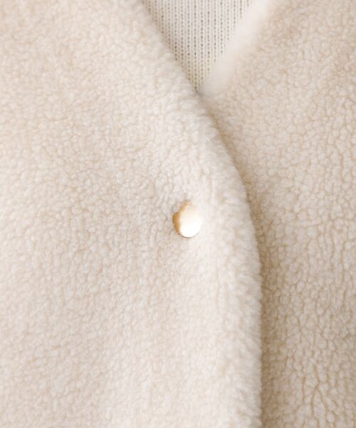 Rouge vif la cle / ルージュ・ヴィフ ラクレ アウター | 【MICA&DEAL /マイカアンドディール】リバーシブルVボア/リバーシブル/ | 詳細13