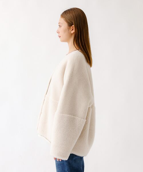 Rouge vif la cle / ルージュ・ヴィフ ラクレ アウター | 【MICA&DEAL /マイカアンドディール】リバーシブルVボア/リバーシブル/ | 詳細7