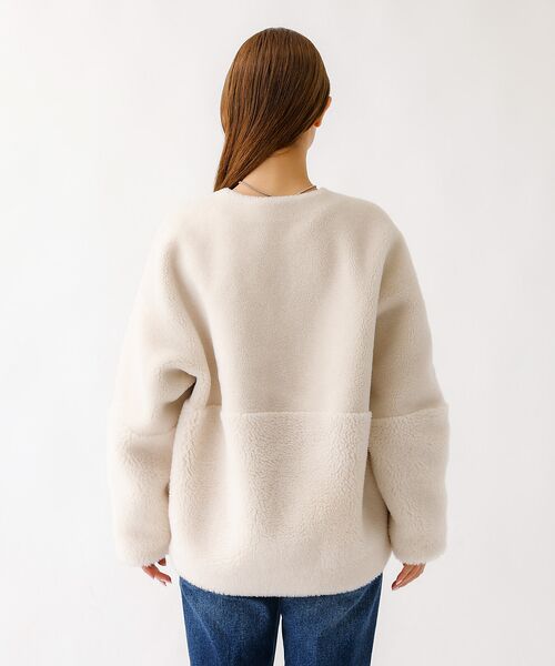 Rouge vif la cle / ルージュ・ヴィフ ラクレ アウター | 【MICA&DEAL /マイカアンドディール】リバーシブルVボア/リバーシブル/ | 詳細8