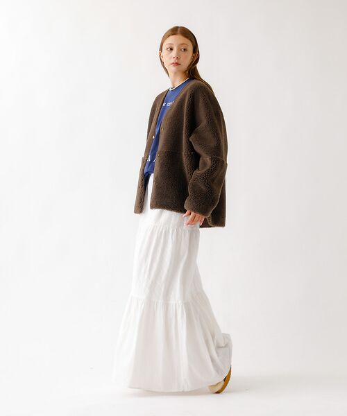 Rouge vif la cle / ルージュ・ヴィフ ラクレ アウター | 【MICA&DEAL /マイカアンドディール】リバーシブルVボア/リバーシブル/ | 詳細16