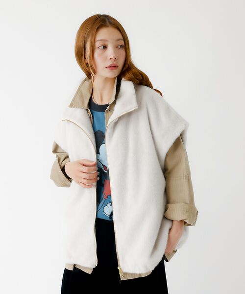 Rouge vif la cle / ルージュ・ヴィフ ラクレ ベスト | 【MICA&DEAL /マイカアンドディール】ファーベスト/ベスト/ファー/レイ | 詳細4