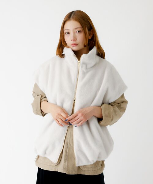 Rouge vif la cle / ルージュ・ヴィフ ラクレ ベスト | 【MICA&DEAL /マイカアンドディール】ファーベスト/ベスト/ファー/レイ | 詳細6