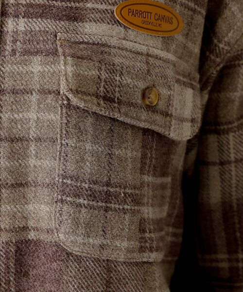 Rouge vif la cle / ルージュ・ヴィフ ラクレ シャツ・ブラウス | 【PARROTT CANVAS/パロットキャンバス】 CPO SHIRT/パッチ | 詳細12