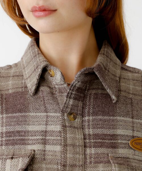 Rouge vif la cle / ルージュ・ヴィフ ラクレ シャツ・ブラウス | 【PARROTT CANVAS/パロットキャンバス】 CPO SHIRT/パッチ | 詳細9