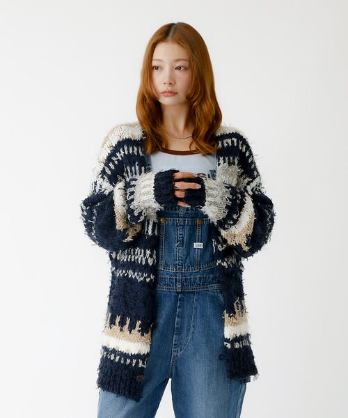 Rouge vif la cle / ルージュ・ヴィフ ラクレ ニット・セーター | 【JOHNBULL/ジョンブル】ファンシーカーディガン/ニット/カーディガン/フ | 詳細7