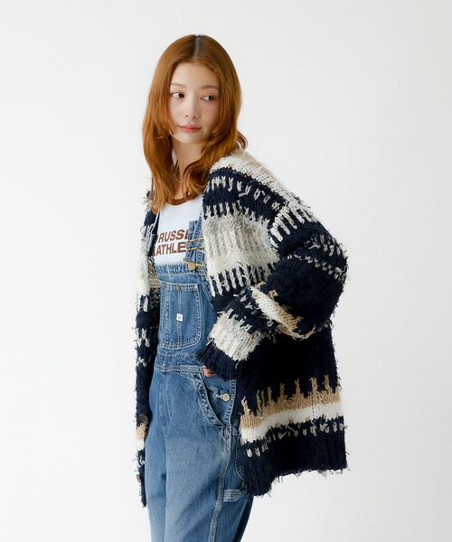 Rouge vif la cle / ルージュ・ヴィフ ラクレ ニット・セーター | 【JOHNBULL/ジョンブル】ファンシーカーディガン/ニット/カーディガン/フ | 詳細13