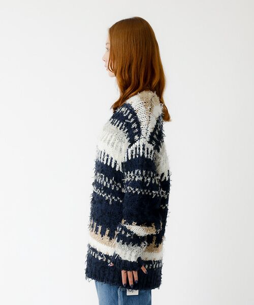 Rouge vif la cle / ルージュ・ヴィフ ラクレ ニット・セーター | 【JOHNBULL/ジョンブル】ファンシーカーディガン/ニット/カーディガン/フ | 詳細15