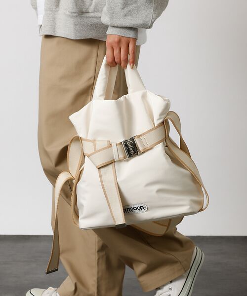 Rouge vif la cle / ルージュ・ヴィフ ラクレ ショルダーバッグ | 【OUTDOOR PRODUCTS / アウトドアプロダクツ】2wayTote（アイボリー）