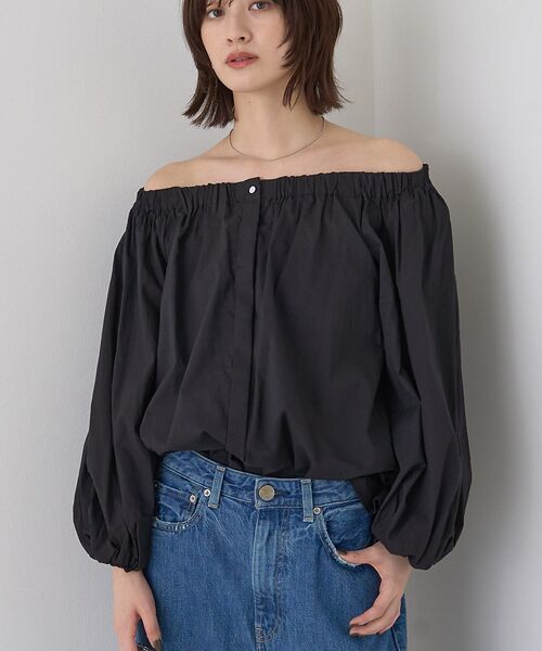 Rouge vif la cle/ルージュ・ヴィフ ラクレ ローンオフショルブラウス ブラック F Rouge vif la cle/ルージュ・ヴィフ ラクレ ローンオフショルブラウス ブラック F