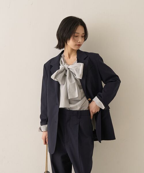 Rouge vif la cle / ルージュ・ヴィフ ラクレ シャツ・ブラウス | コットンチェックリボンブラウス | 詳細3