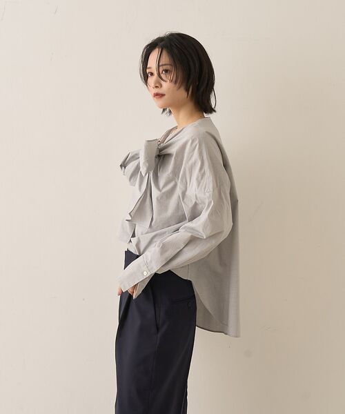 Rouge vif la cle / ルージュ・ヴィフ ラクレ シャツ・ブラウス | コットンチェックリボンブラウス | 詳細4