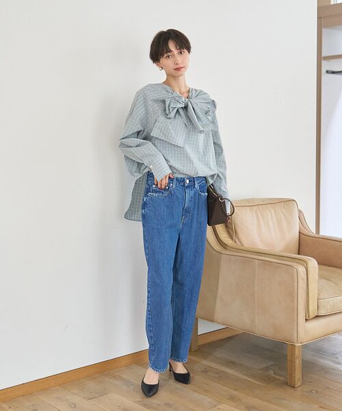 Rouge vif la cle / ルージュ・ヴィフ ラクレ シャツ・ブラウス | コットンチェックリボンブラウス | 詳細26