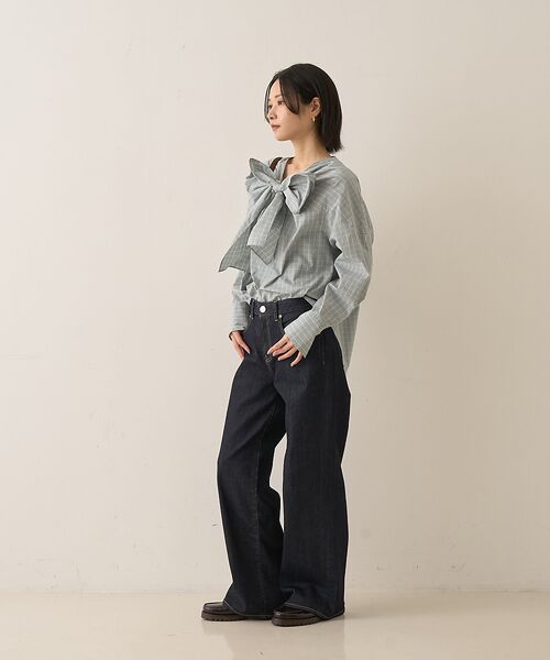 Rouge vif la cle / ルージュ・ヴィフ ラクレ シャツ・ブラウス | コットンチェックリボンブラウス | 詳細24