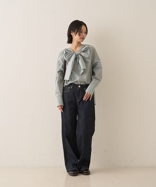 Rouge vif la cle / ルージュ・ヴィフ ラクレ シャツ・ブラウス | コットンチェックリボンブラウス | 詳細25