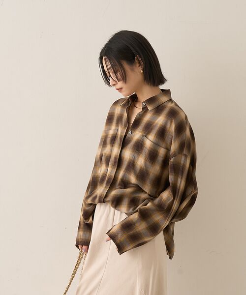 Rouge vif la cle / ルージュ・ヴィフ ラクレ シャツ・ブラウス | オンブレーチェックシャツ | 詳細1