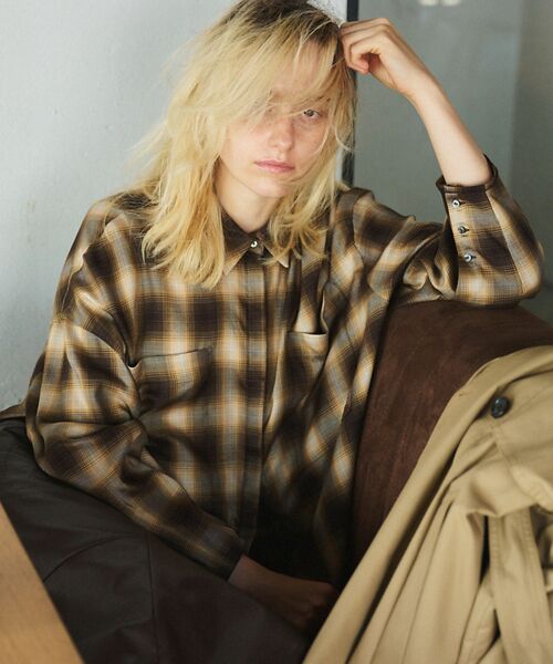 Rouge vif la cle / ルージュ・ヴィフ ラクレ シャツ・ブラウス | オンブレーチェックシャツ | 詳細6