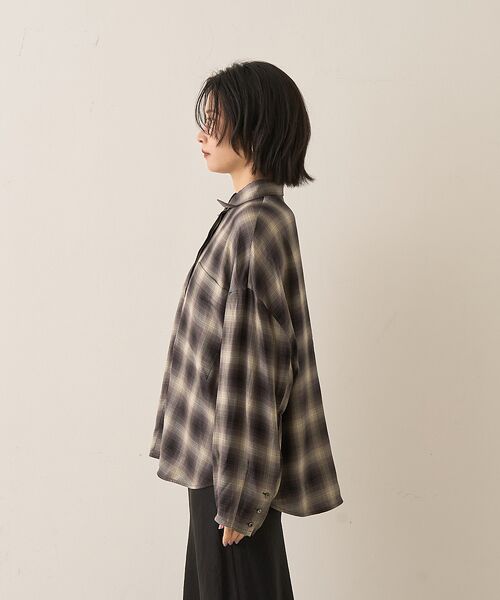 Rouge vif la cle / ルージュ・ヴィフ ラクレ シャツ・ブラウス | オンブレーチェックシャツ | 詳細23