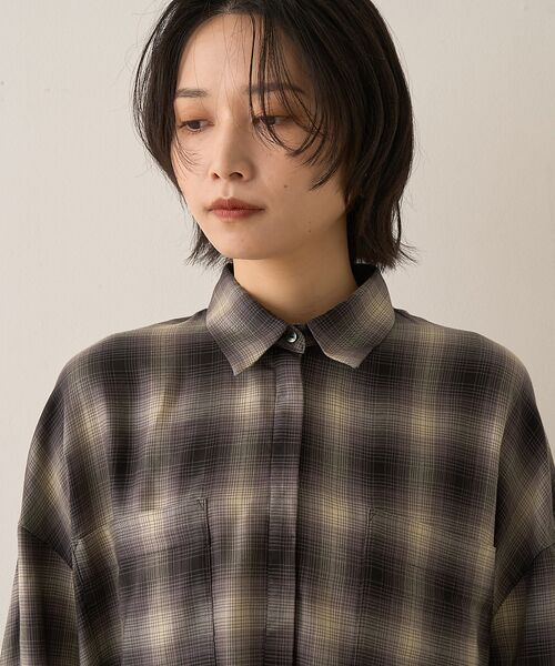 Rouge vif la cle / ルージュ・ヴィフ ラクレ シャツ・ブラウス | オンブレーチェックシャツ | 詳細25