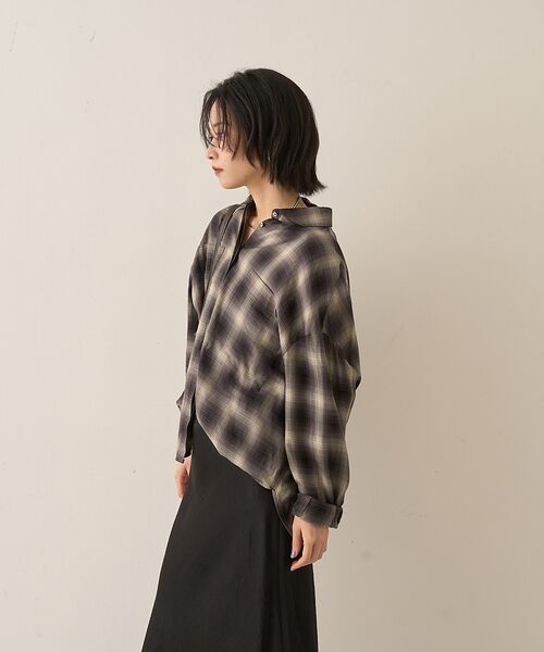 Rouge vif la cle / ルージュ・ヴィフ ラクレ シャツ・ブラウス | オンブレーチェックシャツ | 詳細14