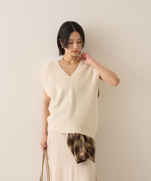 Rouge vif la cle / ルージュ・ヴィフ ラクレ ニット・セーター | フォックスウール ニットベスト | 詳細1