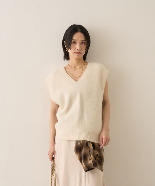 Rouge vif la cle / ルージュ・ヴィフ ラクレ ニット・セーター | フォックスウール ニットベスト | 詳細2