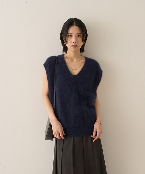 Rouge vif la cle / ルージュ・ヴィフ ラクレ ニット・セーター | フォックスウール ニットベスト | 詳細13