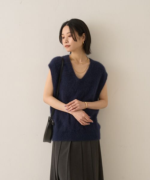 Rouge vif la cle / ルージュ・ヴィフ ラクレ ニット・セーター | フォックスウール ニットベスト | 詳細14