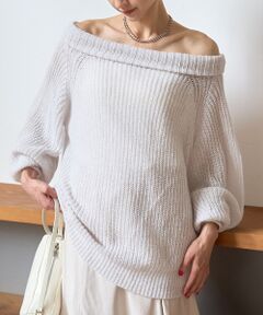 Rouge vif la cle / ルージュ・ヴィフ ラクレ ニット・セーター | モヘア混オフショルラメニットプルオーバー