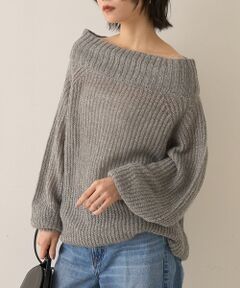 Rouge vif la cle / ルージュ・ヴィフ ラクレ ニット・セーター | モヘア混オフショルラメニットプルオーバー