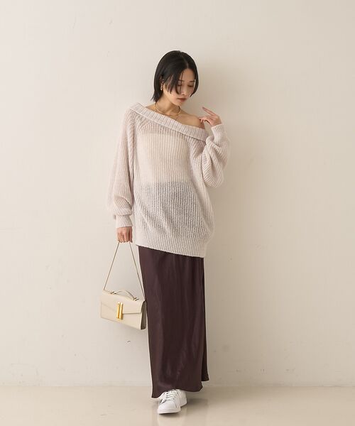 Rouge vif la cle / ルージュ・ヴィフ ラクレ ニット・セーター | モヘア混オフショルラメニットプルオーバー | 詳細7