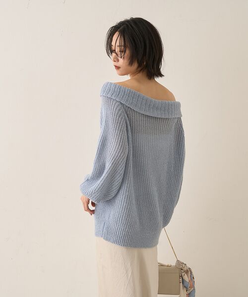 Rouge vif la cle / ルージュ・ヴィフ ラクレ ニット・セーター | モヘア混オフショルラメニットプルオーバー | 詳細12