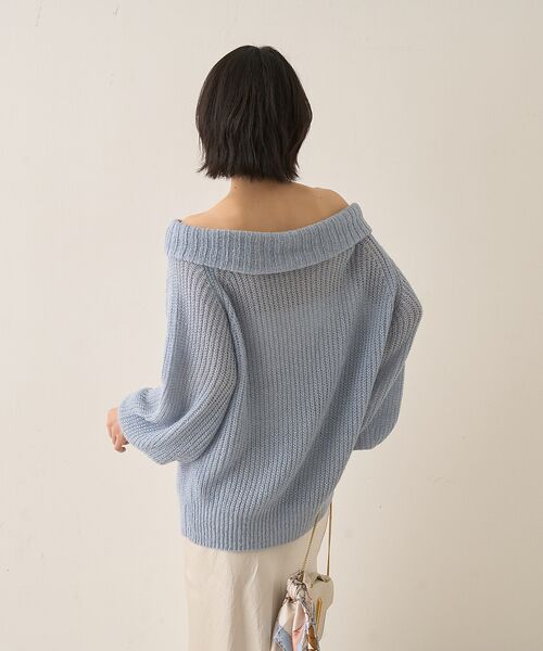 Rouge vif la cle / ルージュ・ヴィフ ラクレ ニット・セーター | モヘア混オフショルラメニットプルオーバー | 詳細13