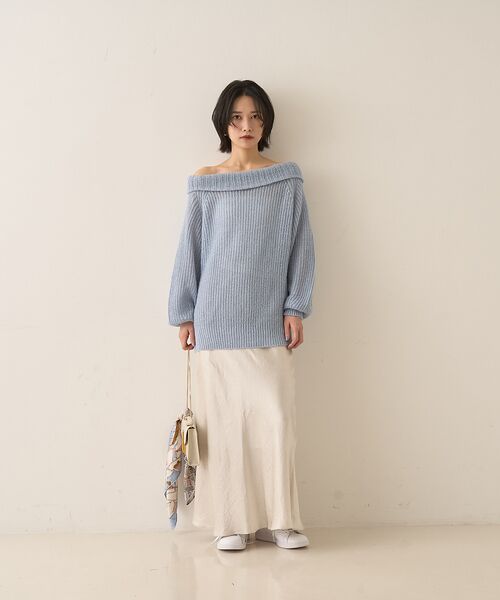 Rouge vif la cle / ルージュ・ヴィフ ラクレ ニット・セーター | モヘア混オフショルラメニットプルオーバー | 詳細14