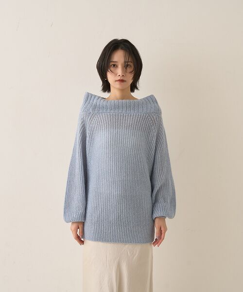 Rouge vif la cle / ルージュ・ヴィフ ラクレ ニット・セーター | モヘア混オフショルラメニットプルオーバー | 詳細16