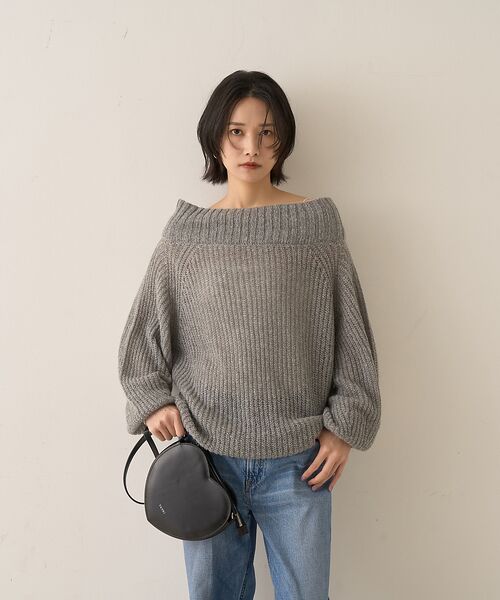 Rouge vif la cle / ルージュ・ヴィフ ラクレ ニット・セーター | モヘア混オフショルラメニットプルオーバー | 詳細21