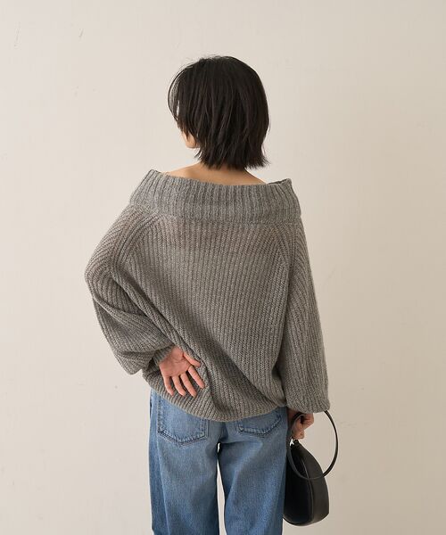 Rouge vif la cle / ルージュ・ヴィフ ラクレ ニット・セーター | モヘア混オフショルラメニットプルオーバー | 詳細23